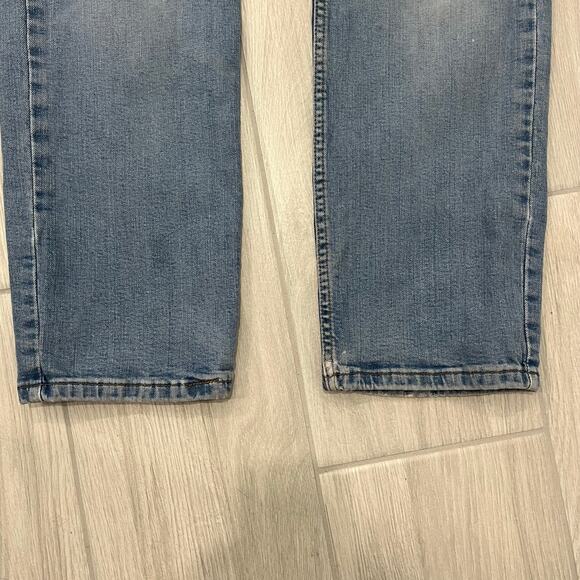 Levi's 514 Men's 36x30 Medium Wash Distressed Straight Leg Denim Jeans - Picture 5 of 7